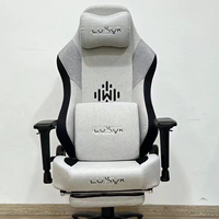 Fauteuil de bureau exécutif JOHOOFURNITURE, dossier haut, style racing, réglable, pour gaming, en fer et tissu, vente en gros