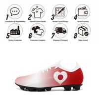 Chaussures de football en gros pour équipes OEM ODM Impression à la demande Logo personnalisé Nom personnalisé Crampons d'entraînement SC02-26025043-2