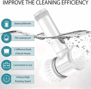 Limpiador Multifuncional USB 6 en 1 para el Hogar, 1200MA, con Cepillo Giratorio, Venta al Por Mayor - Product Image 2