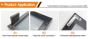 Profilo in Alluminio Anodizzato per Ante di Mobili da Cucina, Telaio per Vetrine con Cerniera ad Aria, Profilo per Ante di Mobili 25mm - Product Image 4