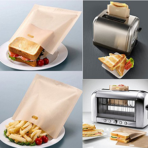 Sacchetti per tostapane riutilizzabili resistenti al calore antiaderenti per panini al formaggio alla griglia - Product Image 6