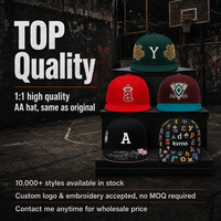 Casquettes de baseball 6 panneaux 5A personnalisées en coton pour l'été – Casquettes Snapback originales avec logo complet pour fournisseurs