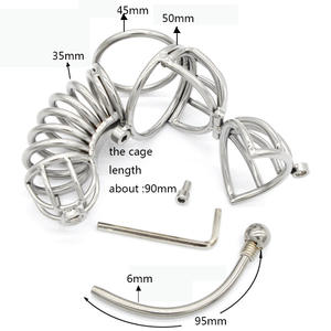 Alat Kesehatan besi tahan karat besar, mainan seks dewasa kunci kesucian urin kateter - Product Image 5