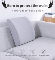 Saien vente en gros chaise de bureau Portable oreillers lombaires mousse à mémoire colonne vertébrale dos cou taille soutien pilotes chaise arrière taille oreiller