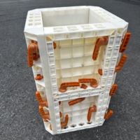 RAPID 100s Coffrage en plastique réutilisable pour béton, panneaux de coffrage pour dalles, pour la construction