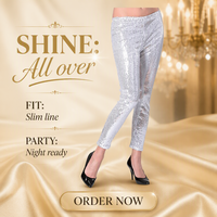Costumes de performance Offre Spéciale collants scintillants pantalons de mode métal brillant plusieurs couleurs Leggings pour la performance sur scène