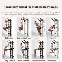 Appareil de fitness multifonctionnel pliable avec cadre en acier pour entraînement en salle, rééducation et exercice à domicile, pour l'escalade des deux épaules