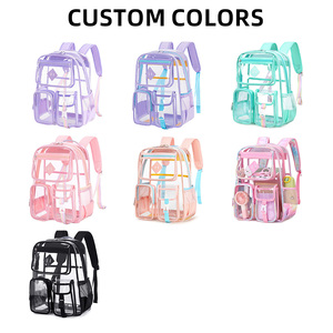 Zaino Scolastico Trasparente in PVC con Multi Tasche per <span class=keywords><strong>Scuola</strong></span> <span class=keywords><strong>Media</strong></span>, Fornitore all'Ingrosso - Product Image 3