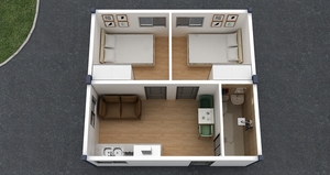 Casa pequeña portátil Modular prefabricada con baño, contenedor encantador de bajo coste de China, <span class=keywords><strong>casas</strong></span> móviles prefabricadas - Product Image 5