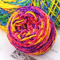 Fil de velours brillant grossier en polyester 100% fil de crochet recyclé pour le tissage utilisé pour les couvertures de chaussures à crochet Plus