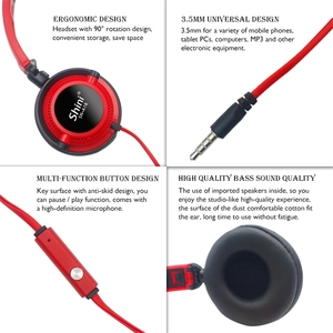 WH14-auriculares estéreo de 3,5mm para teléfono móvil, audífonos sobre la oreja con cable, a granel, precio bajo - Product Image 3