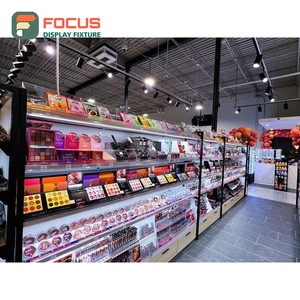 Vitrine de présentation de perruques haut de gamme en bois avec porte vitrée, tiroir et étagères multiples pour magasin de coiffure - Product Image 3