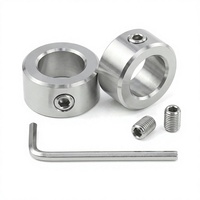 Colliers de serrage en acier inoxydable 304, vis de serrage, clé hexagonale, lot de 2, diamètre intérieur 5-25 mm, usinés CNC, colliers de serrage de précision