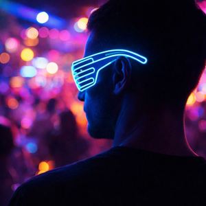 Colorful Light up <b>Shutter</b> LED Glasses Party Sunglasses for Nightclub Dance Stage Event Decoration Supplies - Product Image 2