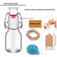 Bocal en verre transparent Lock&Lock pour enzymes, bouteille à boisson Snap-Lock, bocal de fermentation DIY pour jus et vin de fruits, vente en gros transfrontalière