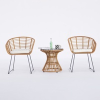Ensemble de meubles de jardin fabriqué en Chine chaise de sol extérieure chaise longue d'extérieur chaises de salle à manger en rotin