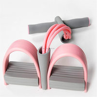 Macyo Multifonctionnel 4 Tubes Latex Pédale Élastique Corde De Traction Équipement De Fitness Bandes De Résistance pour Un Usage Domestique