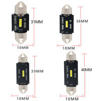 Ampoule de voiture 12V CSP, blanc festoon, 31mm 39mm C5W, pour éclairage intérieur, plafonnier, lampe de coffre, lampe de lecture, feux de signalisation de porte