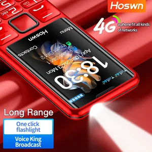 Düğme mobil 1.7 inç mobail kırmızı müzik 8 por 4g özelliği cep telefonları sağlam telefon anteni