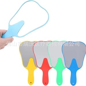 Dental Shaped <b>Mirror</b> <b>Plastic</b> Oral Care Tool For Teeth Inspection Multicolor - Product Image 5