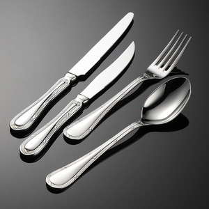 304 forchetta con coltello in pizzo forgiato in acciaio inossidabile stile classico Hotel stoviglie occidentali spesse e alte estetiche - Product Image 3