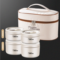 Boîte à lunch isotherme en acier inoxydable 304, 1-3L, anti-fuite, compatible micro-ondes, pour le stockage des aliments chauffés, idéale pour les employés de bureau