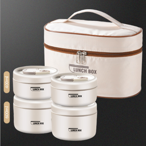 304 <strong>Stainless</strong> <strong>Steel</strong> Insulated 1-3L Leak Proof Lunch Box Microwaveable Heated <strong>Food</strong> Storage <strong>Container</strong> for Office Workers' - Product Image 1