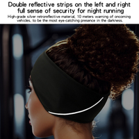 Bandeau réfléchissant personnalisé pour le cyclisme Bandeau polaire chaud pour le sport Bandeau extérieur pour les cheveux d'hiver Cache-oreilles pour femmes Bandeau pour le ski