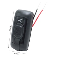 12V-24V double prise de chargeur rapide USB QC3.0 & PD, prise de courant étanche IP67 pour montage sur panneau pour voiture/bateau/camping-car/camion