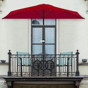 Vente en gros Parasoles Imperméable <span class=keywords><strong>demi</strong></span>-rond Abri soleil Mobilier d'extérieur Patio <span class=keywords><strong>Parasol</strong></span> de jardin avec logo <span class=keywords><strong>Parasol</strong></span> <span class=keywords><strong>mural</strong></span> Support <span class=keywords><strong>mural</strong></span> - Product Image 1
