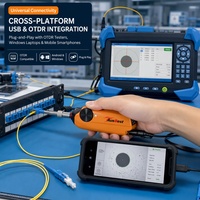 Microscope vidéo numérique USB pour inspection de fibres optiques, analyse automatique, conformité IEC 61300, contrôle qualité, directement de l'usine