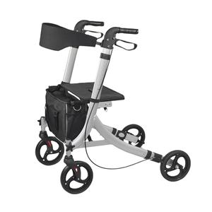 Aide à la mobilité Déambulateur pliant à 3 roues en aluminium avec siège pour désactiver - Product Image 2