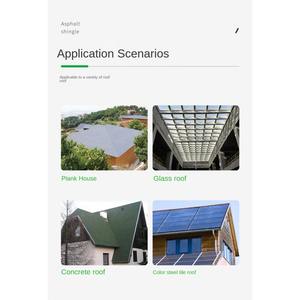 Tuiles modernes <span class=keywords><strong>de</strong></span> matériaux <span class=keywords><strong>de</strong></span> construction unis résistants à la chaleur pour les toits et les murs Tuiles d'asphalte - Product Image 3