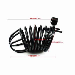 <span class=keywords><strong>Cage</strong></span> de chasteté en acier inoxydable 3D <span class=keywords><strong>Holy</strong></span> <span class=keywords><strong>Trainer</strong></span> 2024 <span class=keywords><strong>Cage</strong></span> de chasteté noire incurvée bon marché Jouet sexuel pour hommes - Product Image 4