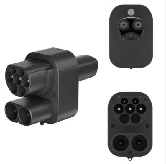 CCS2 to NACS AC+DC Extended Version Charging Adapter - Fast Charging Support, Stable Current, Fits Most Tesla Models