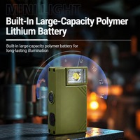 Senter Mini EDC Brightenlux dengan Klip Magnetik & Lampu Strobo RGB Isi Ulang Gantungan Kunci untuk Berkemah di Luar Ruangan Darurat Pabrik OEM