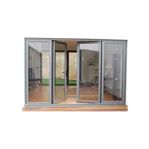 Prima Doorwin German standard aluminium bifold accordion door Asian style windows and doors