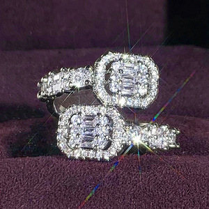 Anello Geometrico Regolabile per Donne, Elegante Gioiello da Dito per Matrimonio - Product Image 3