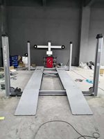 Endüstriyel Sınıf Dört Direkli Elektrikli Hidrolik Araç Lifti Mekanik Güvenlik Kilidi CE Sertifikalı 7.5 Ton Kapasiteli 10 Yıl Ömürlü