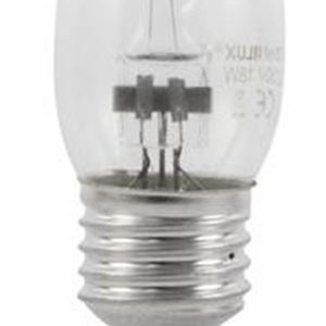 Lot de 34 ampoules en verre OMNILUX E27 en forme de bougie, 230V/28W, angle de faisceau 360°, 2700K, blanc chaud doux, finition transparente - Product Image 2
