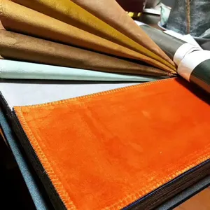 Großhandel Fabrik Polyester glatt färben Holland Velvet Sofa Stoff