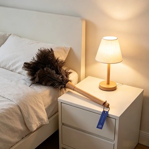 Wholesale Lightweight Ostrich <strong>Feather</strong> Dust Brush Versatile <strong>Cleaner</strong> for Home Surfaces Auto Cabin PC and Keyboard Dust Removal - Product Image 3