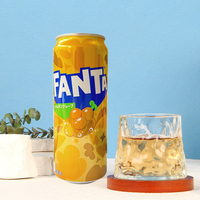 Boissons gazeuses Coca-Cola japonaises en gros, saveur pomme, saveur orange, saveur raisin doré, boisson gazeuse Fanta 500 ml/250 ml