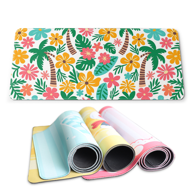 Custom Sublimation Logo Large Computer Gaming Mouse Pad Keyboard Deskmats Soft Waterproof Gaming Mouse Pad