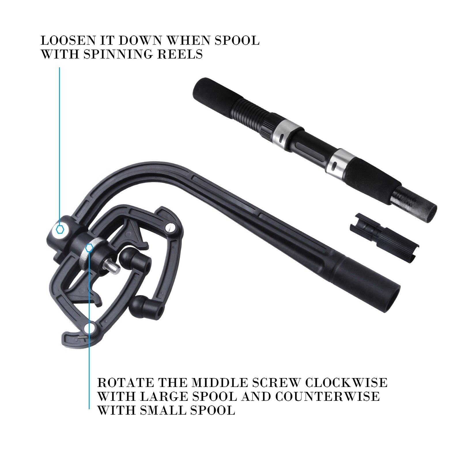 ecooda fishing line spooler portable respooling your reel becomes a breeze ECOODA Fishing Line Spooler for