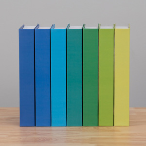 Pelangi warna Solid Prop buku mewah rumah toko dekorasi jendela Cardstock ruang tamu dekorasi buku rumah palsu - Product Image 5