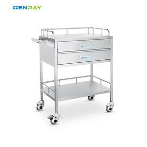 High Quality Hospital Clinic Surgical Cart Stainless Steel Medical Cart <strong>Dressing</strong> Medicine <strong>Trolley</strong> - Product Image 3