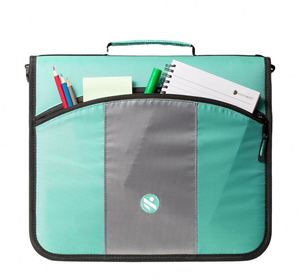 Classeur portable multi-poches Case-it Factory avec fermeture éclair, capacité de 600 feuilles, organiseur scolaire multi-poches - Product Image 1