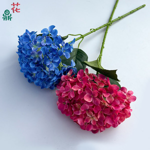 Fleurs artificielles en soie Anna Hydrangea pour décoration de mariage, accessoires muraux floraux - Product Image 2