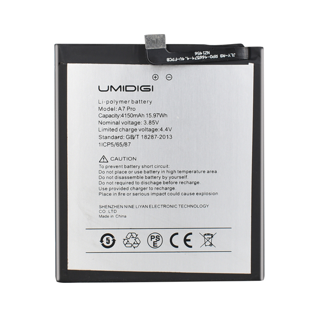 High Quality UMI Replacement Battery for UMIDIGI A7 Pro A7Pro Original 4150mAh Mobile Phone Battery